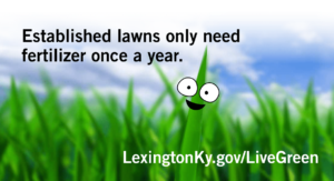 Blade The Spokesgrass tells property owners how to care for their lawns in the most environmentally friendly manner. 