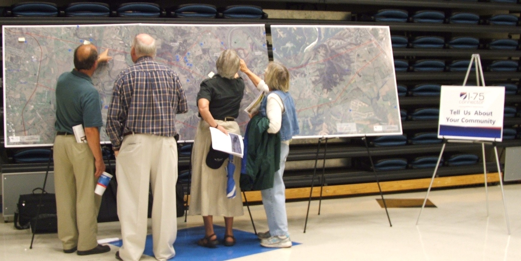 Neighbors look at possible alignments. Energy Environmental & Infrastructure Communications.